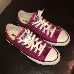 Converse Dark Pink Sparkle